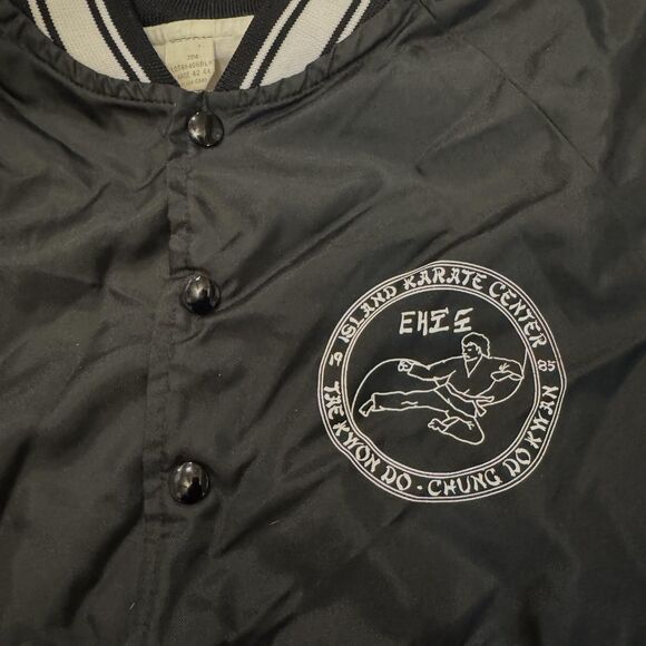 Vintage 90s Karate Center Jacket Mens Large Windbreaker Tae Kwon Do - Picture 3 of 8